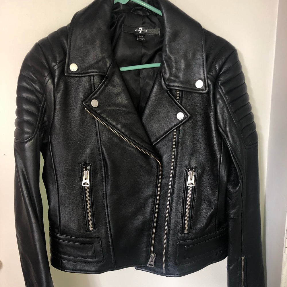 7 for all Mankind leather jacket